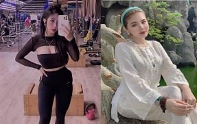 Minh Thu usa uma roupa de piercing sexy