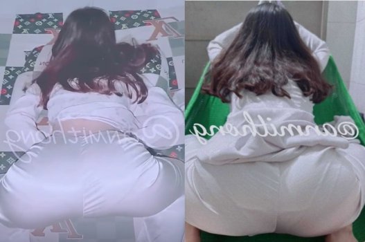 O sexo de Hien em um vestido longo sexy